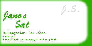 janos sal business card